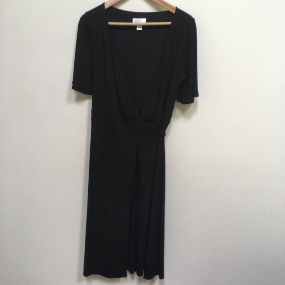 LOFT Black Wrap Dress